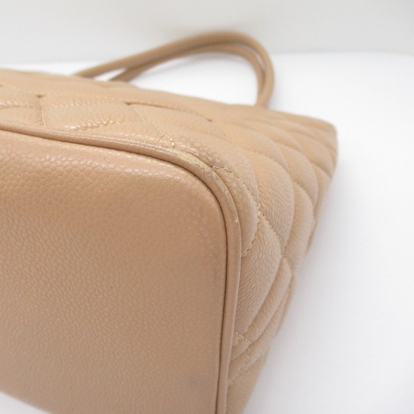 Chanel Skin Caviar Beige Tote Bag - Picture 9 of 10